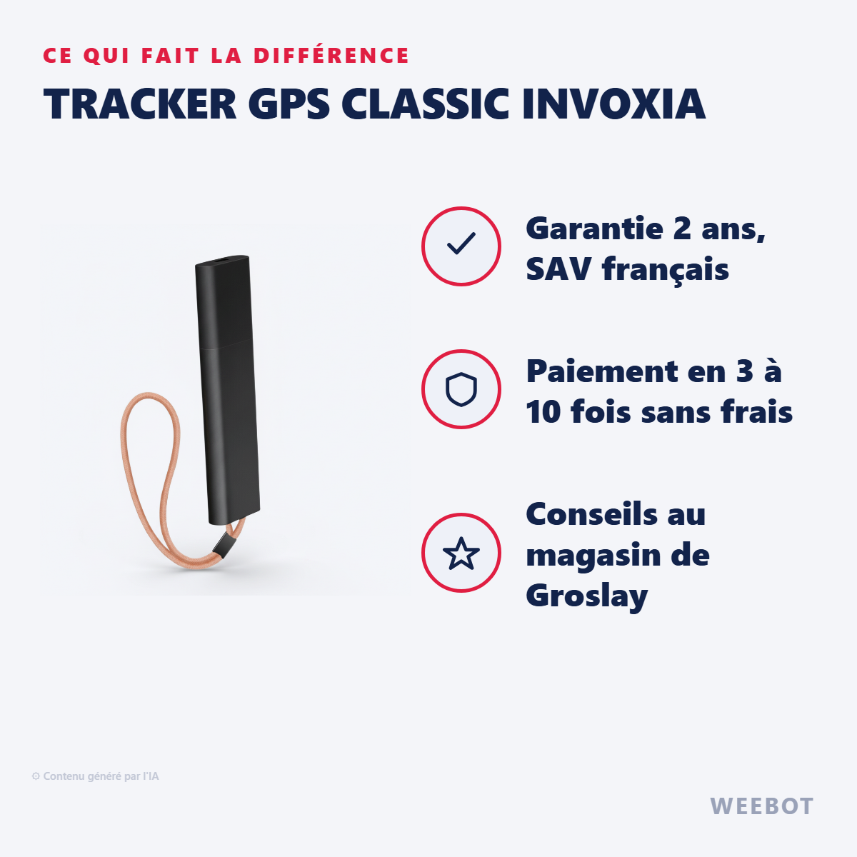 Tracker GPS Classic INVOXIA : les points forts