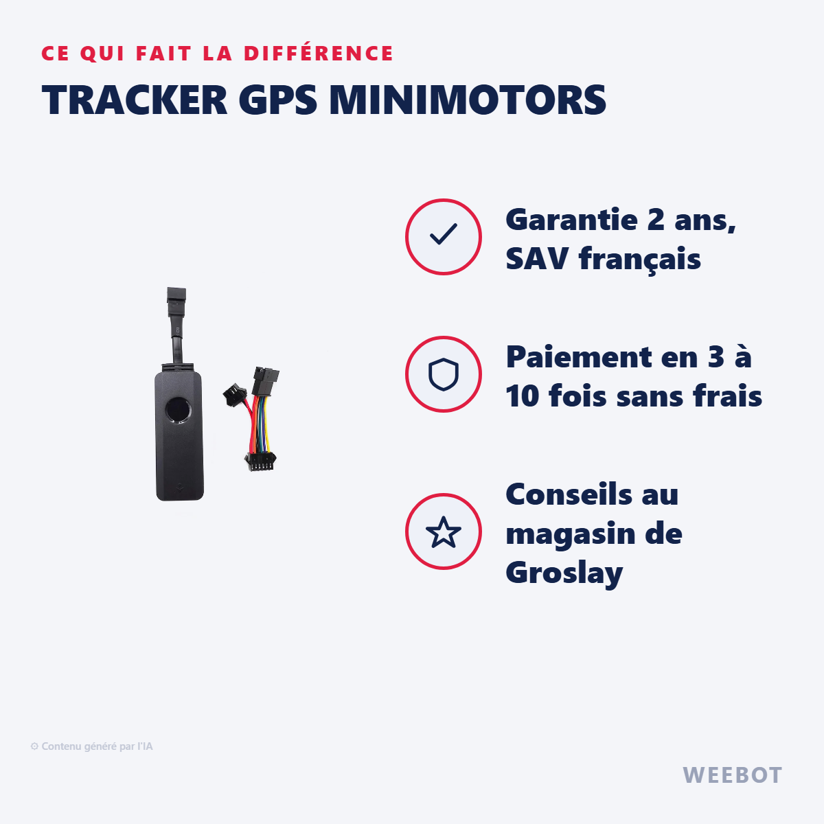 Tracker GPS Minimotors : les points forts