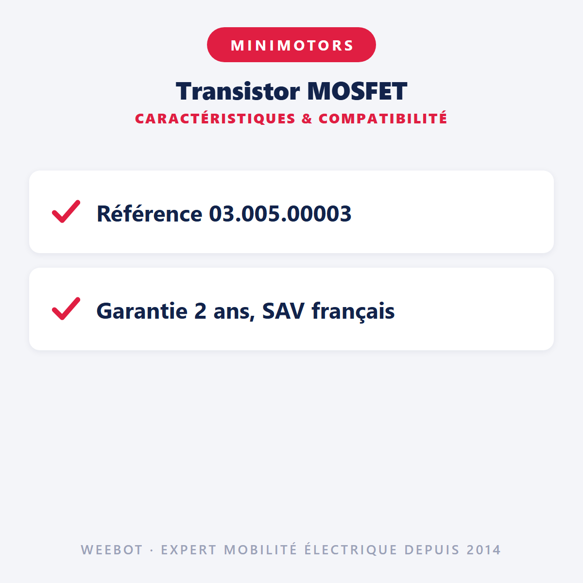 Transistor MOSFET : caractéristiques et compatibilité