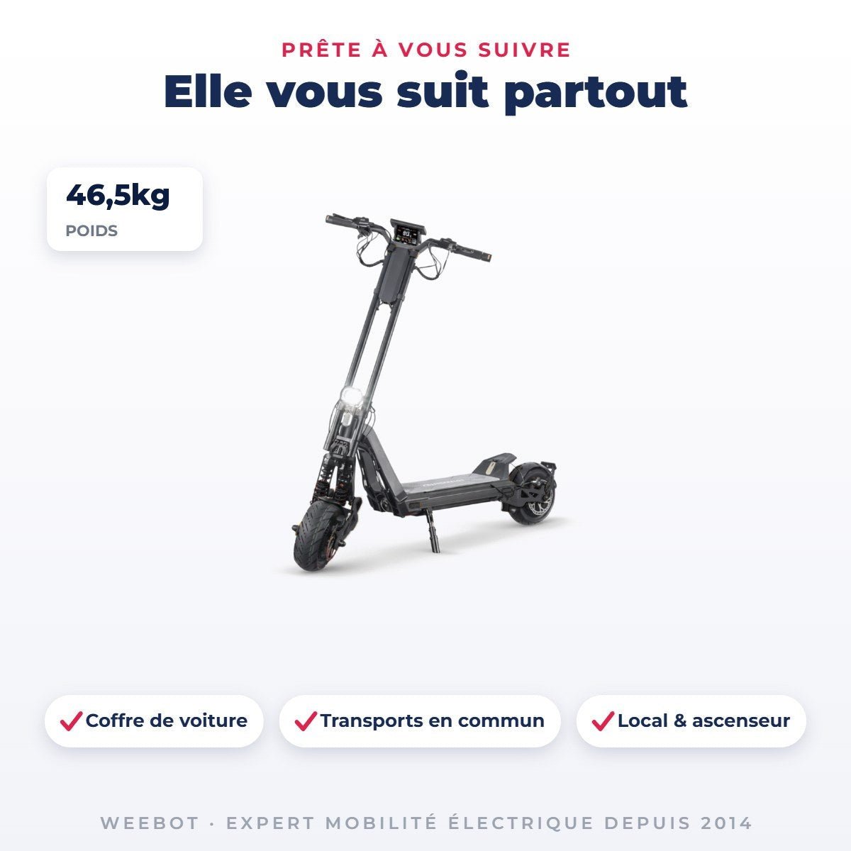 Trottinette Électrique Inmotion RS Jet - Weebot