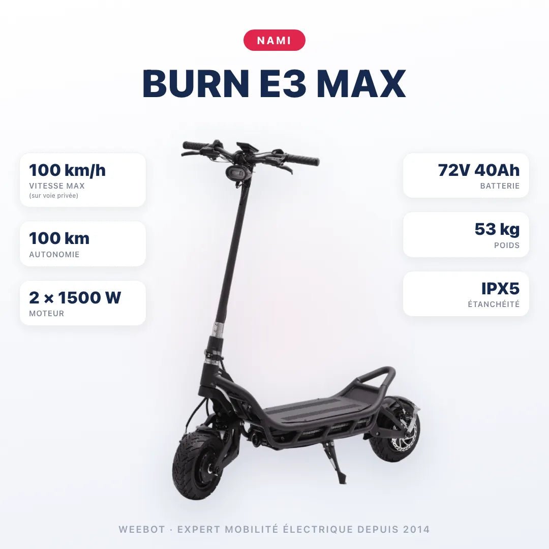 Trottinette Électrique Nami Burn E3 Max - Weebot