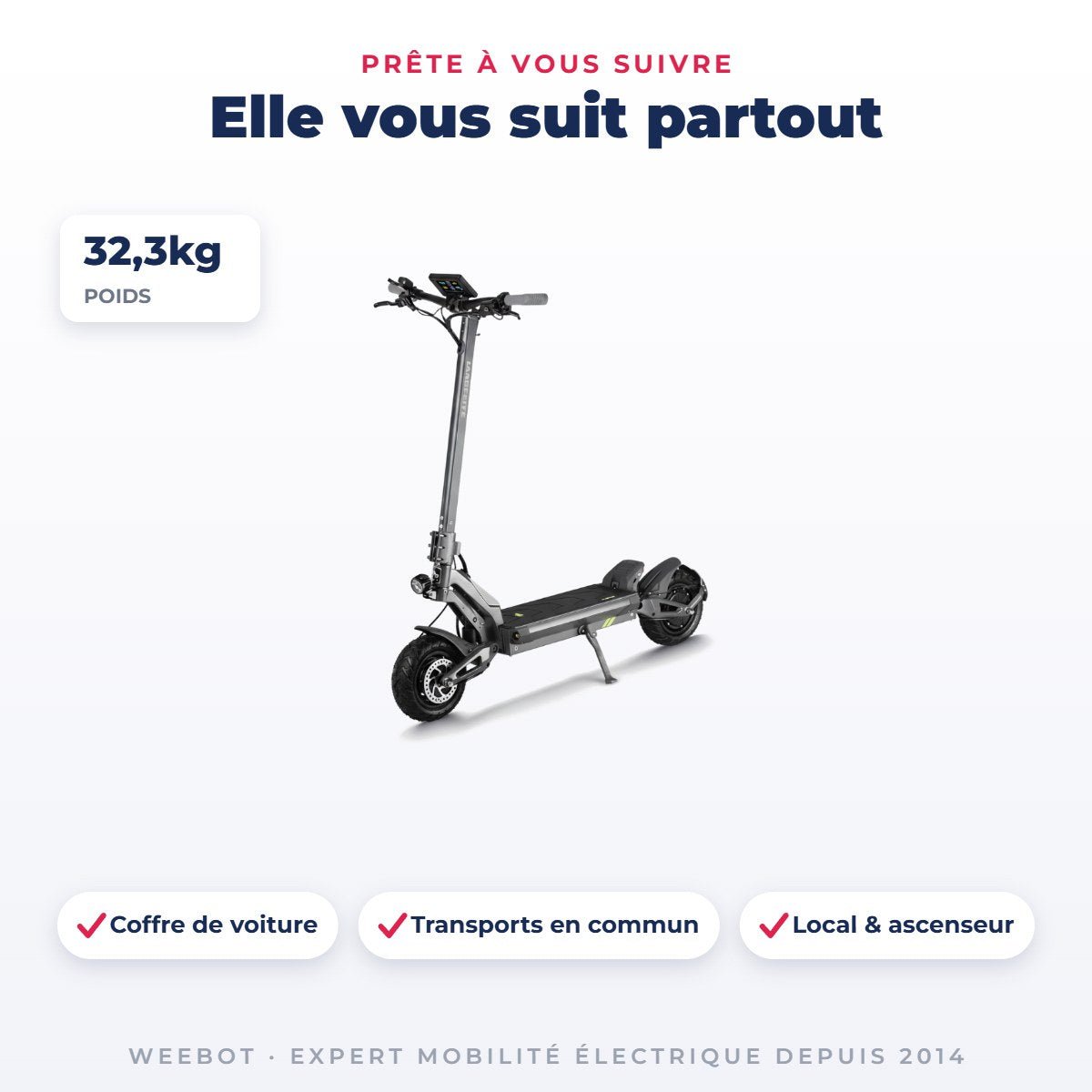 Trottinette Électrique Langfeite Cayman S - Weebot