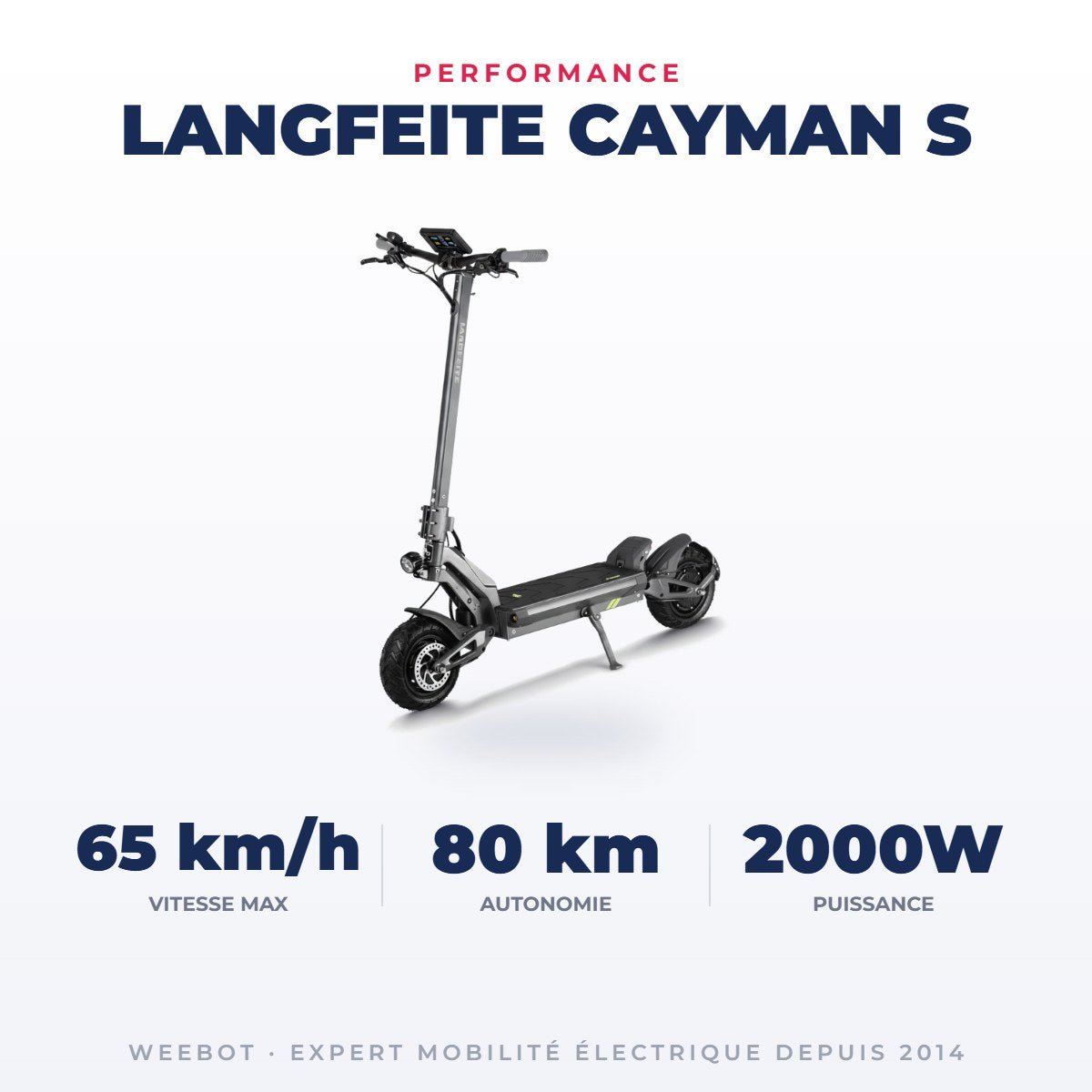 Trottinette Électrique Langfeite Cayman S - Weebot