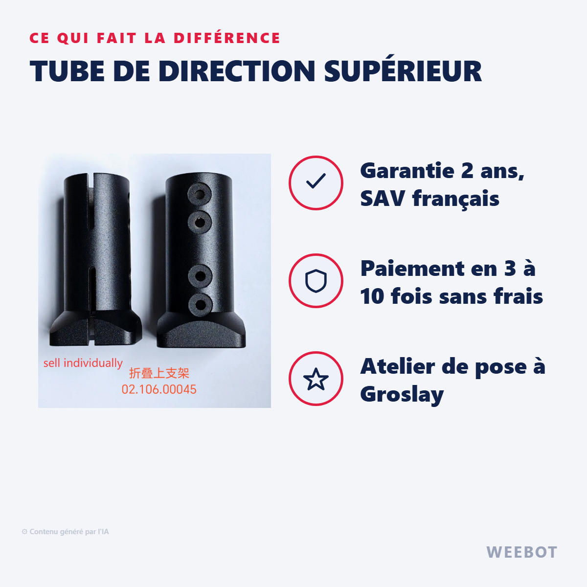 Tube de Direction Supérieur : les points forts