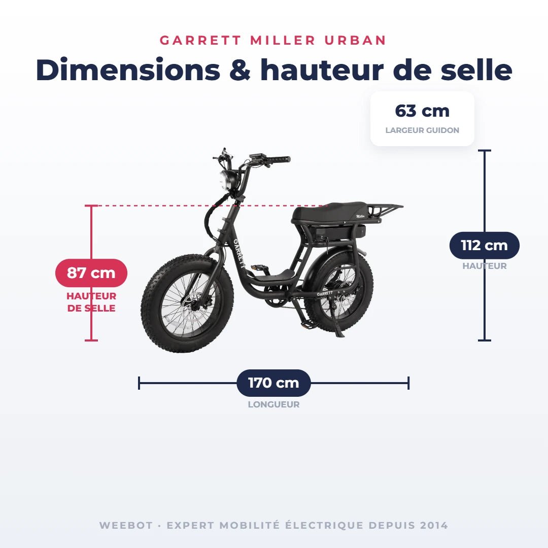 Fatbike Électrique Biplace Cargo Garrett Miller Urban - Weebot