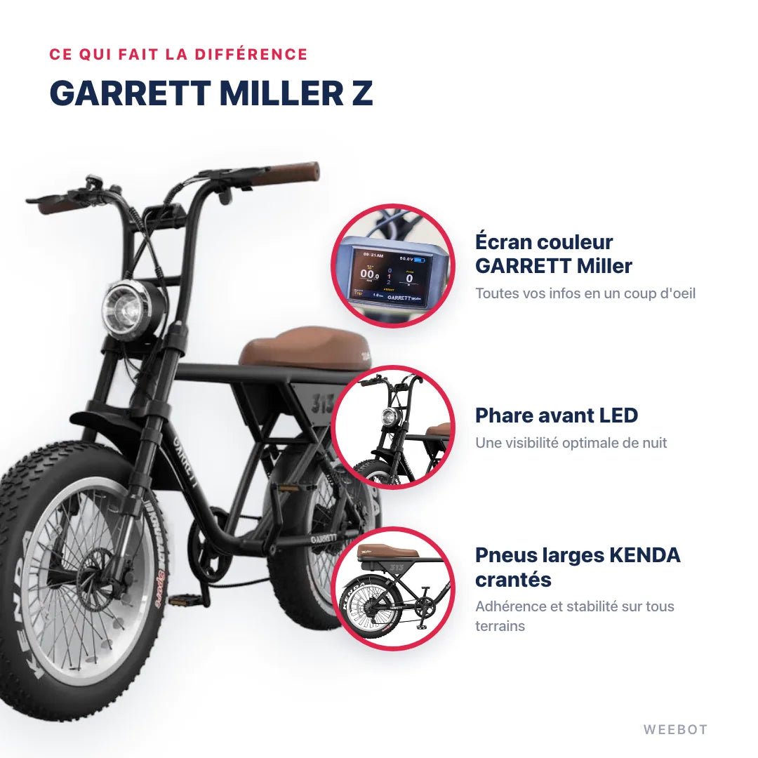 Fatbike Électrique Biplace Cargo Garrett Miller Z - Weebot