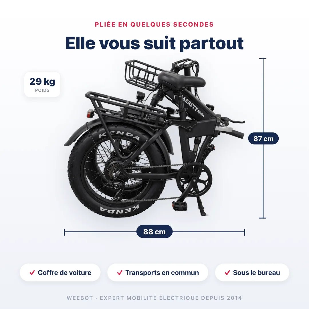Vélo Électrique Pliant Cargo Garrett Miller Horizon - Weebot
